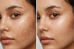 Before and After Salicylic Acid Peeling
